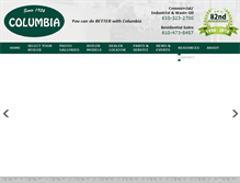 Tablet Screenshot of columbiaboiler.com